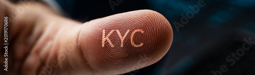 KYC Fingerprint: A close-up...