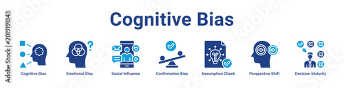 Fotografija -Cognitive Bias Web Icon Banner and Collection