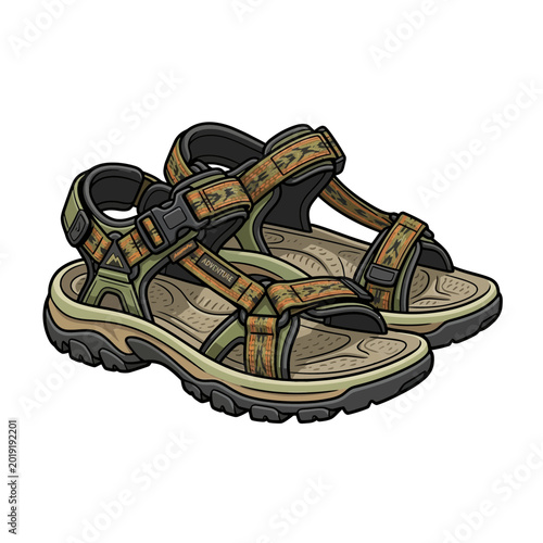 Outdoor Hiking Sandals, Adventure Footwear, Camping Gear