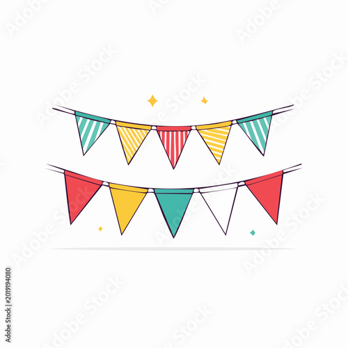 Colorful Bunting Flags Decoration