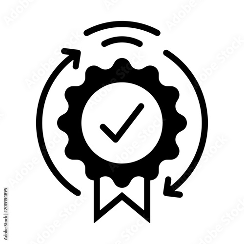 Photos Quality Of Service Icon - Solid Black