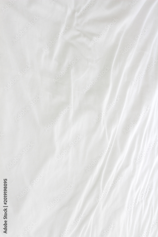 Fototapeta premium white bedding sheets texture for background