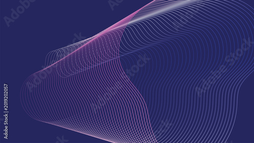 blue background gradient wave line vivid
