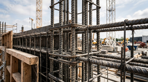 scaffolding on a construction site