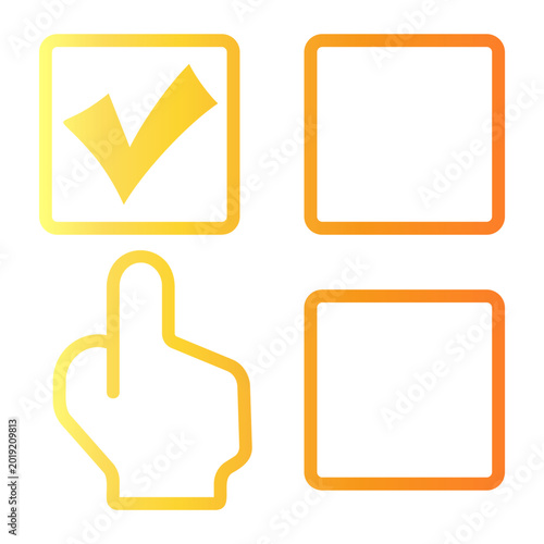 Cuadro en lienzo selection Line Gradient Icon