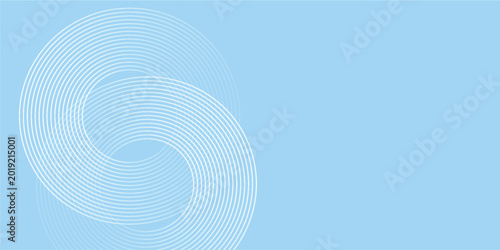 Background pastel colorful  blue and white gradations. Circle effect style geometric simple modern abstract nice
