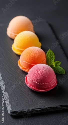Colorful macarons, sweet treats, dessert, food illustration, pastel colors
