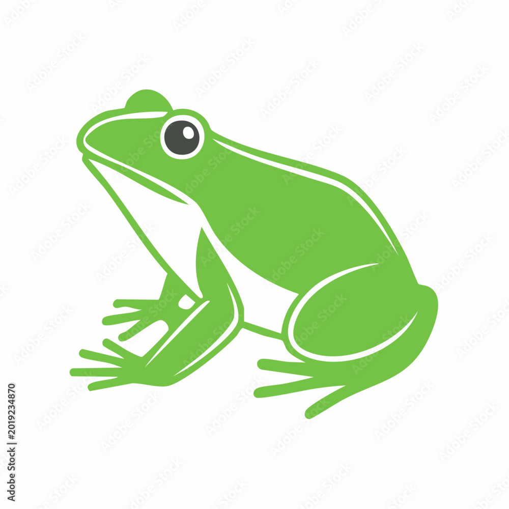 Fototapeta premium Green Frog Icon