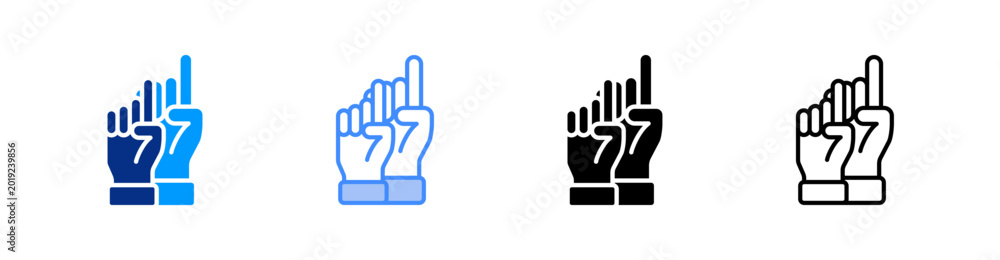 Obraz premium Aspiration Multiple Style Icon Set Vector 