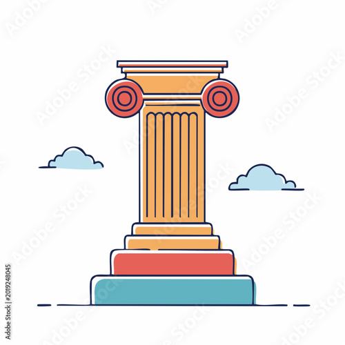 Ionic Column Illustration