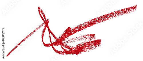 red pencil strokes isolated on transparent background