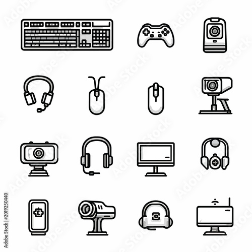 Computer gaming equipment and accessories.