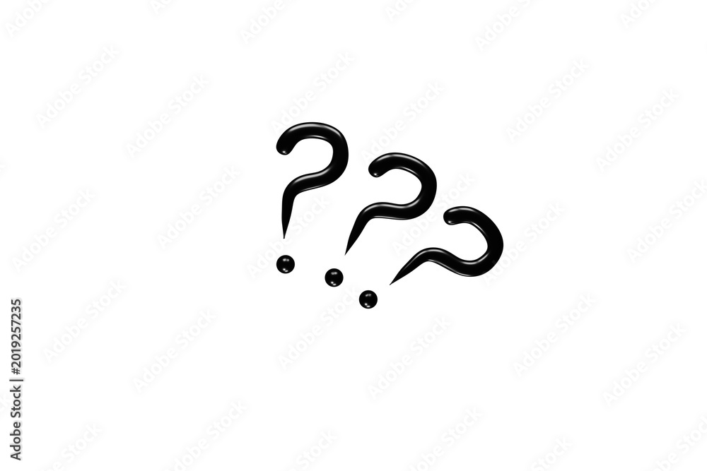 Fototapeta premium question mark, black, icon, PNG