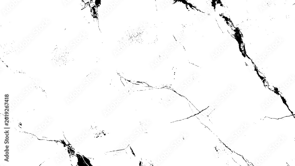 Obraz premium White background with black cracks and scratches texture overlay pattern design element