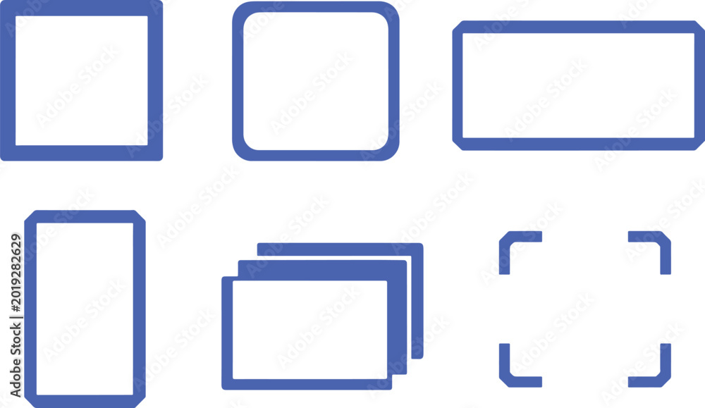 Fototapeta premium football ui frame silhouette set minimal layout shapes vector eps design