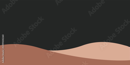 Foto Desert sand dunes with soft curved ridges.