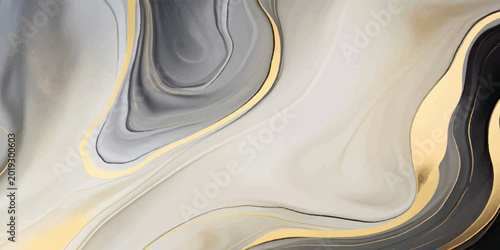 Konstfotografi Abstract marble swirl pattern with fluid colors.