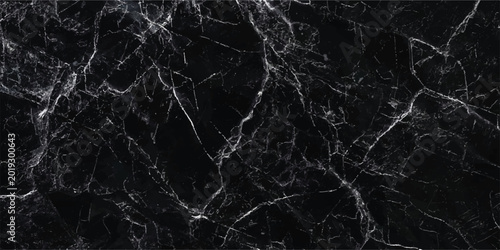 Photos Black Marble Surface With White Veins Texture.