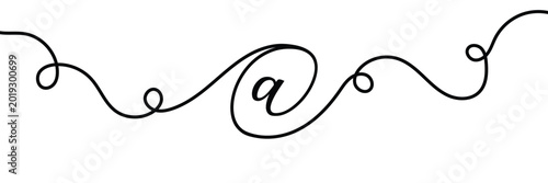 Continuous one line drawing of 
Email message post letter send illustration sketch outline drawing. One line paper envelope, Continuous Line Drawing of E-Mail Icon. Hand Drawn Symbol pro Vector. 