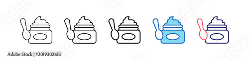 Body Scrub Icon In 5 Different Styles Set Collection.   