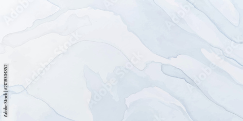Tableau sur toile A high-angle close-up of a frozen blue ice surface on winter water shows an abst