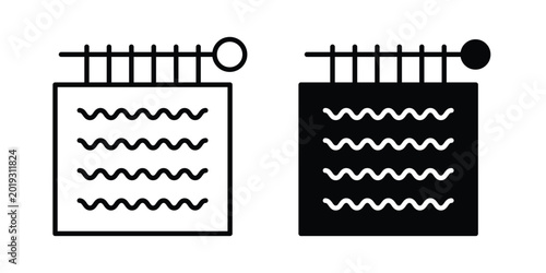 Cuadro en lienzo Handloom icon Illustration set Eps10