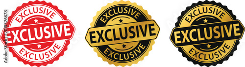 Quadro su tela Exclusive badges and labels