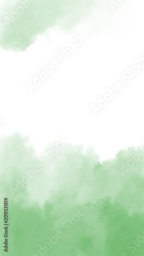 watercolor background with clouds