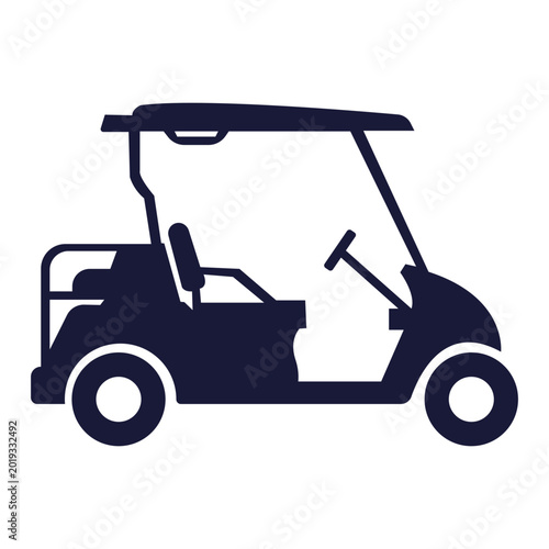 golf cart vector illustration, best used for template, UI, presentation, application, web and banner