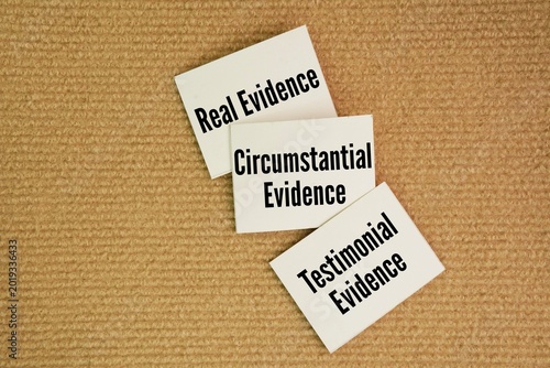 Принти на полотні What are the three forms of evidence? Real Evidence, Circumstantial Evidence, Testimonial Evidence word