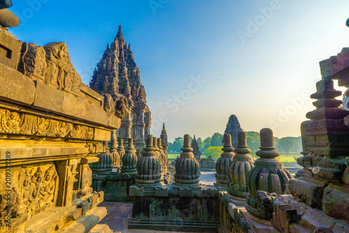 Bild auf Leinwand Prambanan Temple, a magnificent 9th-century Hindu temple complex in Yogyakarta, Indonesia