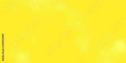 Tableau sur toile Modern vector pop art background featuring lime yellow gradient and classic comic halftone effect for multipurpose creative use