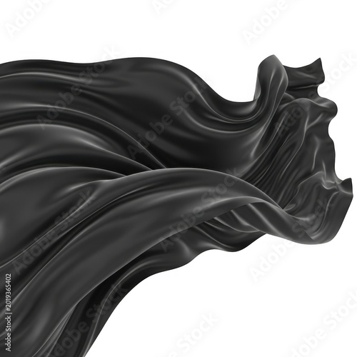 Hand holding black leather jacket isolated on transparent background