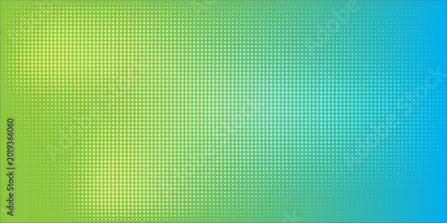 Abstract Modern Green Blue Gradient Halftone Dot Pattern Background With Soft Light Texture