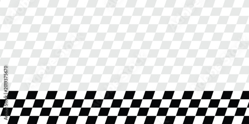 Foto Seamless pattern of race checkered flags