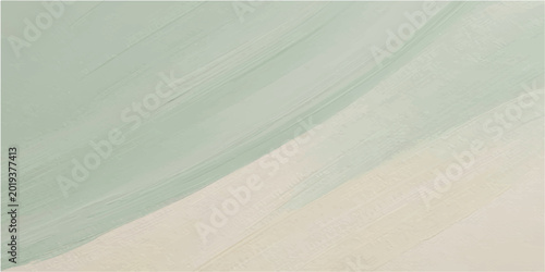 Canvas Print Abstract background with gentle diagonal curve blending light pastel green and c