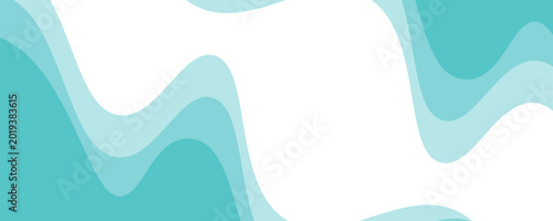 Slika na platnu Refreshing shimmering water abstract background frame vector illustration materi