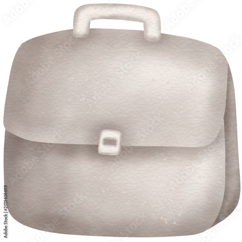 School black bag isolated on white