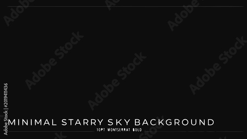 Schilderij op canvas Minimal starry sky background with numerous small white stars on black high qual