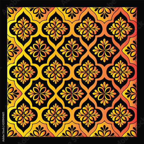 abstract Mandala design coloring page, flower pattern coloring sheet.Floral background design Free Vector