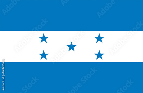 Quadro su tela Waving Flag of Honduras