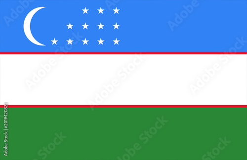 Canvastavla Uzbekistan National Flag