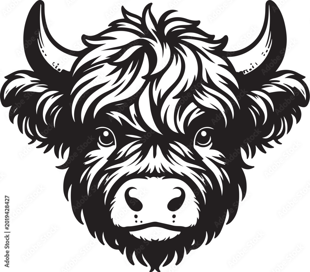 Obraz premium Highland Cow 