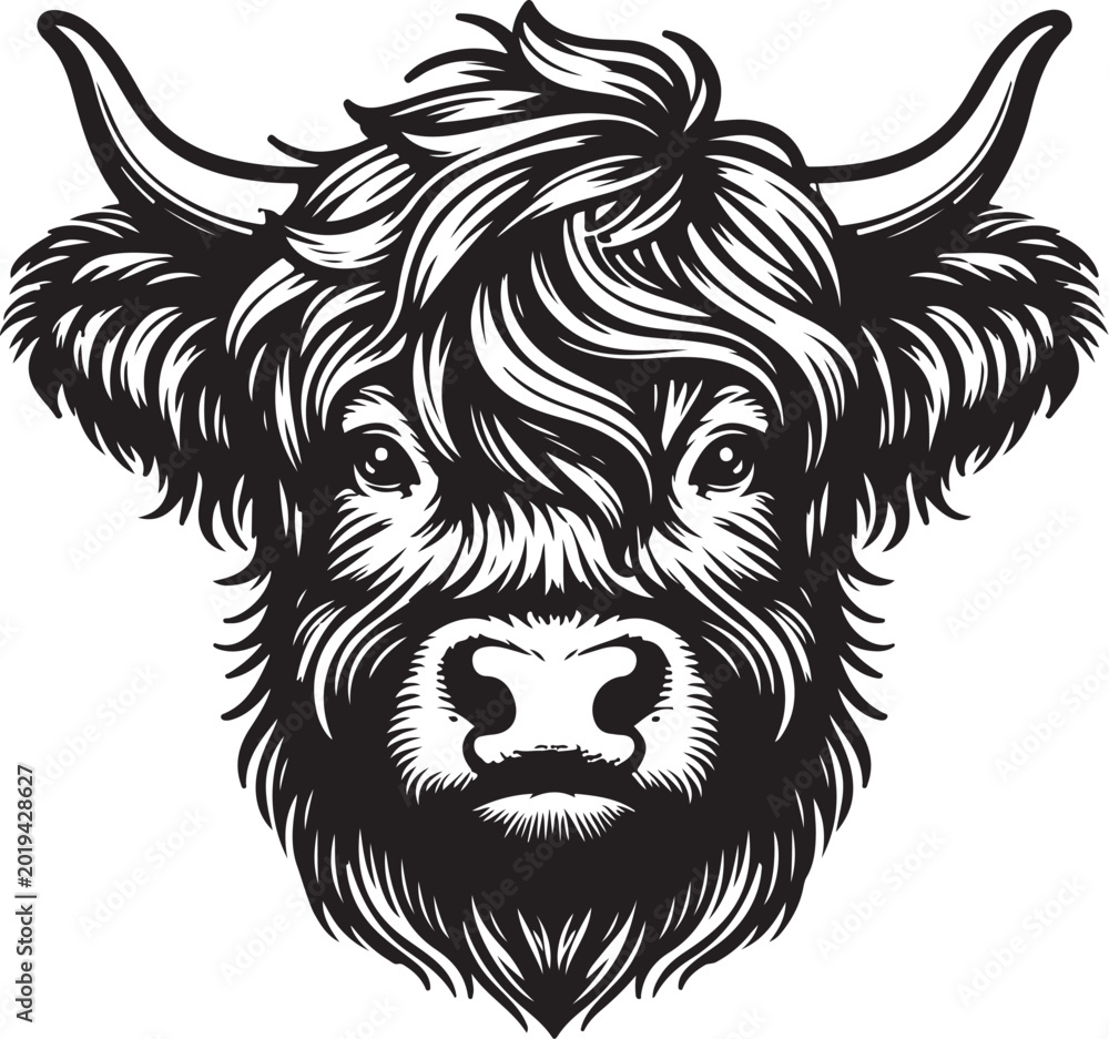 Obraz premium Highland Cow 