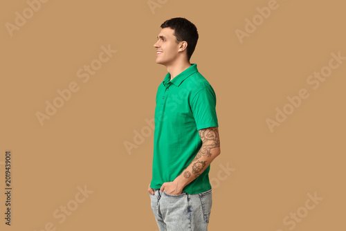 Handsome young man in styli...