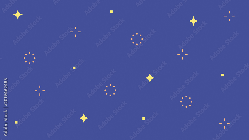 Fototapeta premium 幾何学模様のシンプルなイラスト 色背景