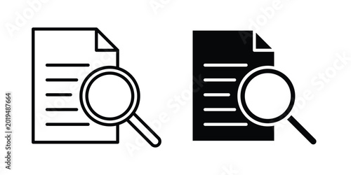 Case studies icon on white background.