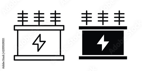 Photos Transformer icon on white background.