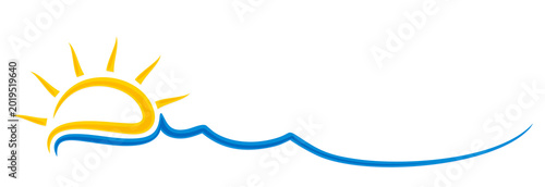 A symbol of sun and blue sea.