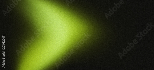 Quadro em tela Dark abstract grainy background, yellow and green glowing gradient shape noise t